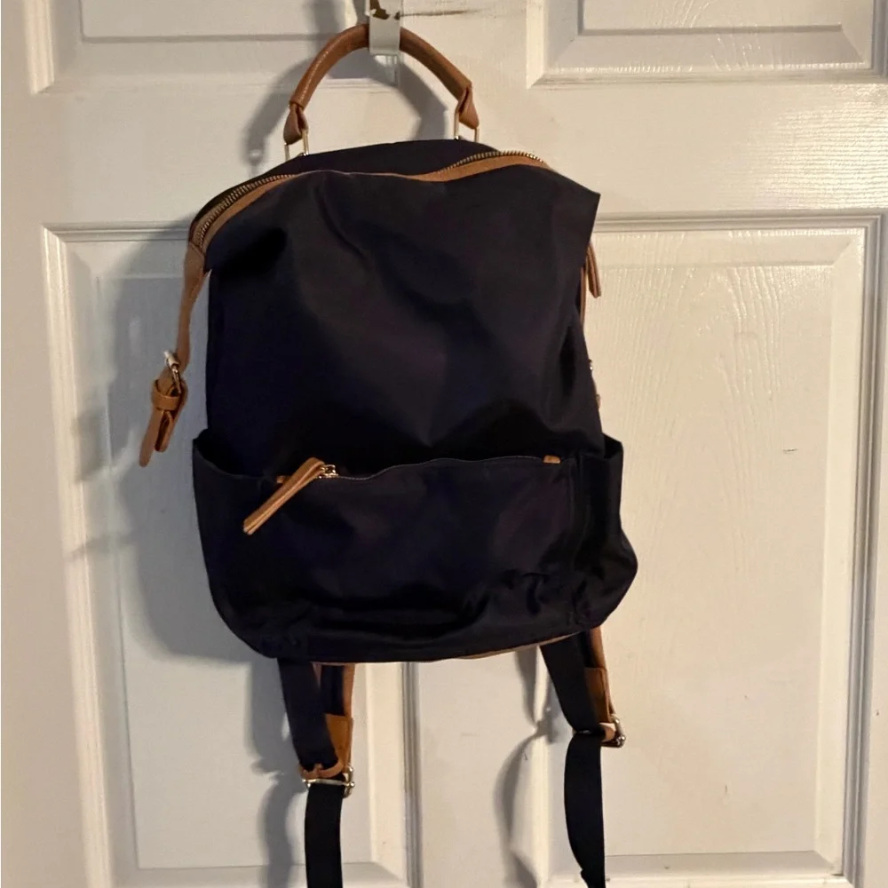Tommy Bahama Black and Tan Backpack